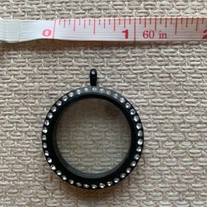 Origami Owl Large Black Living Locket